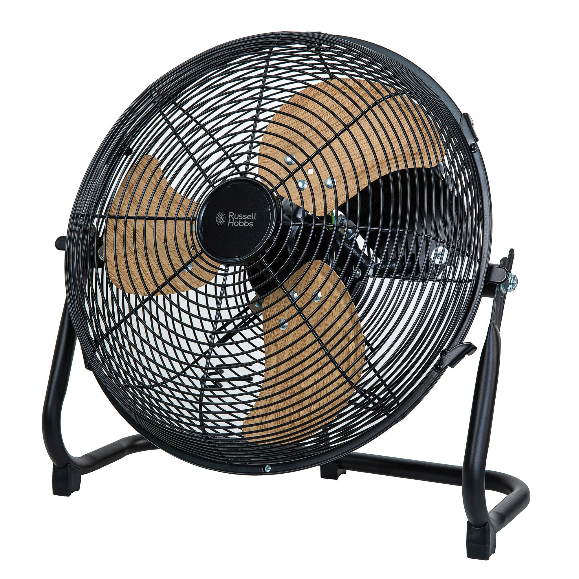 Russell Hobbs RHGF1221WDB 12" High Velocity Floor Fan - Wood & Black