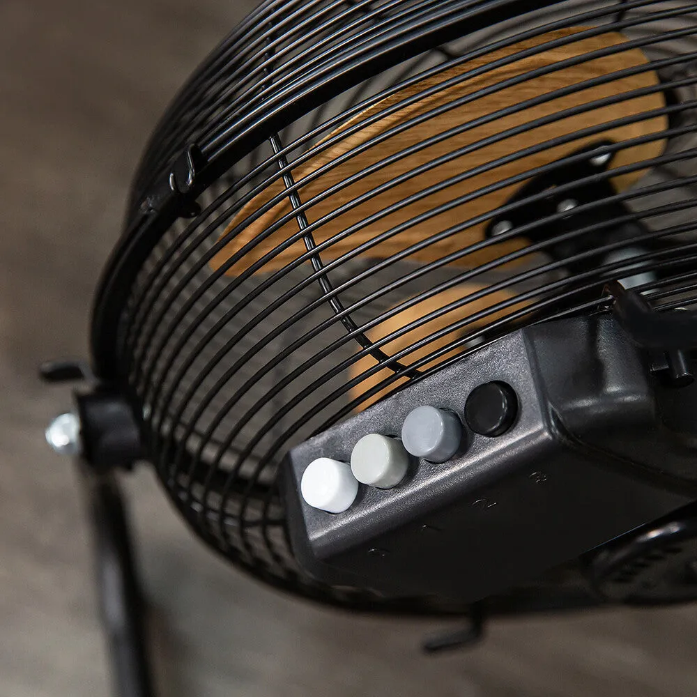 Russell Hobbs RHGF1221WDB 12" High Velocity Floor Fan - Wood & Black