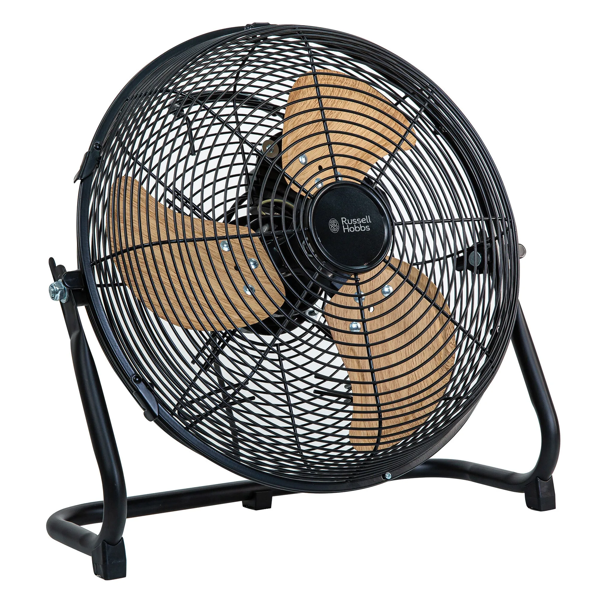 Russell Hobbs RHGF1221WDB 12" High Velocity Floor Fan - Wood & Black