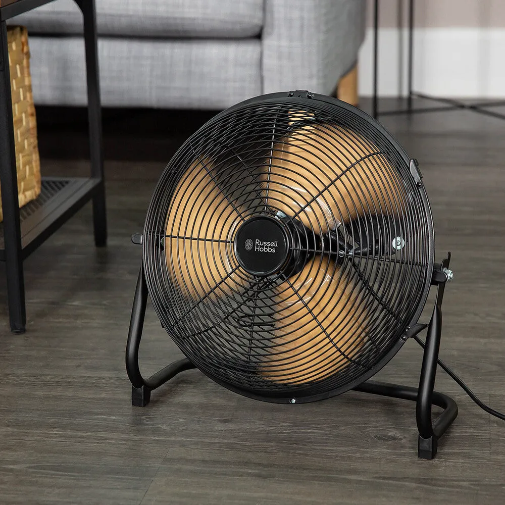 Russell Hobbs RHGF1221WDB 12" High Velocity Floor Fan - Wood & Black