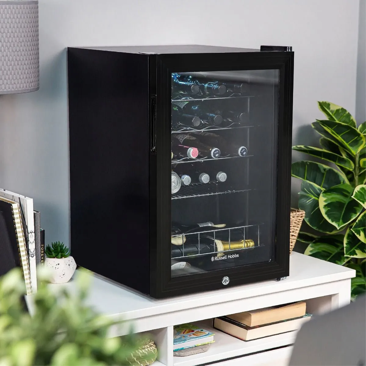 Russell Hobbs RHGWC4B-LCK wine cooler Compressor wine cooler Freestanding Black 20 bottle(s)