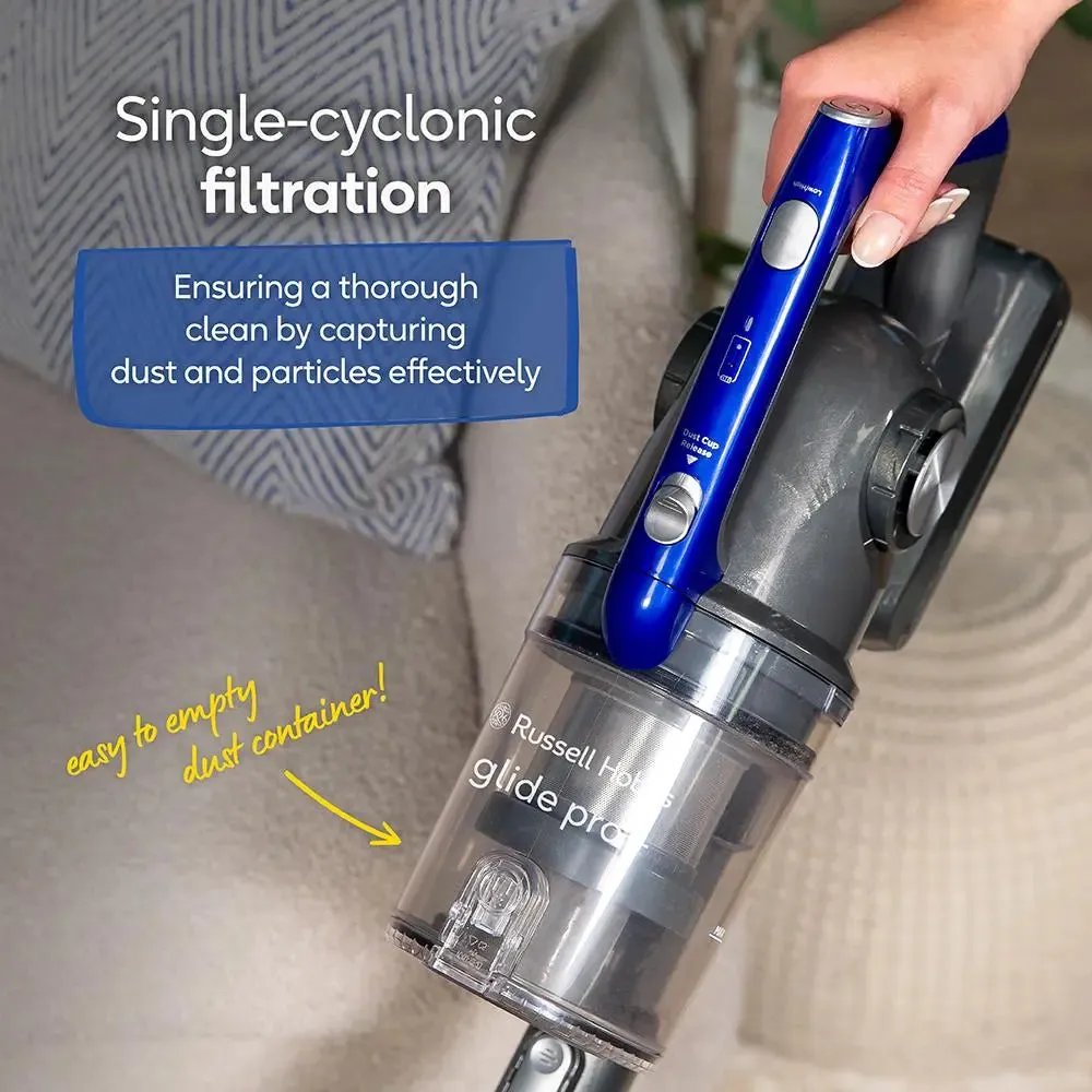 Russell Hobbs RHHS4101 Glide Pro Plus Cordless Stick Vacuum in Grey & Blue