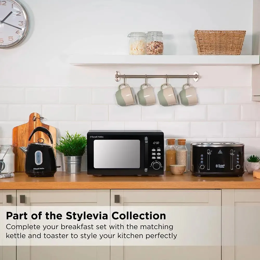 Russell Hobbs RHM2026B Stylevia Digital Microwave 20L - Black