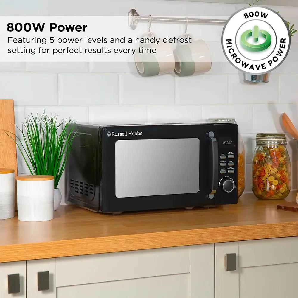 Russell Hobbs RHM2026B Stylevia Digital Microwave 20L - Black