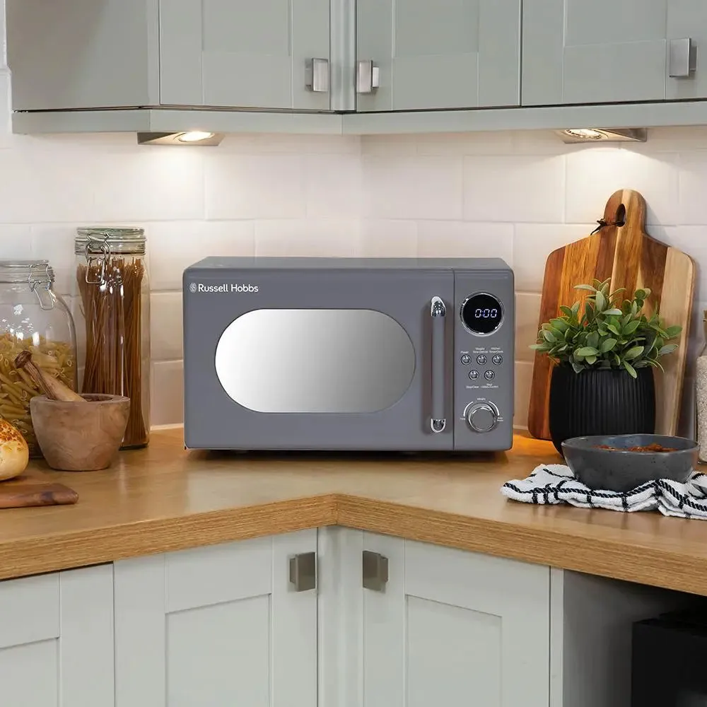 Russell Hobbs RHM2044G Retro 20L Solo Digital Microwave - Grey