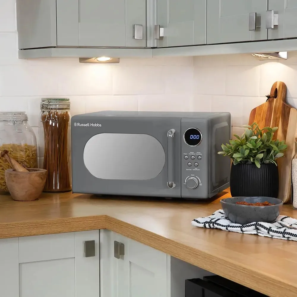 Russell Hobbs RHM2044G Retro 20L Solo Digital Microwave - Grey