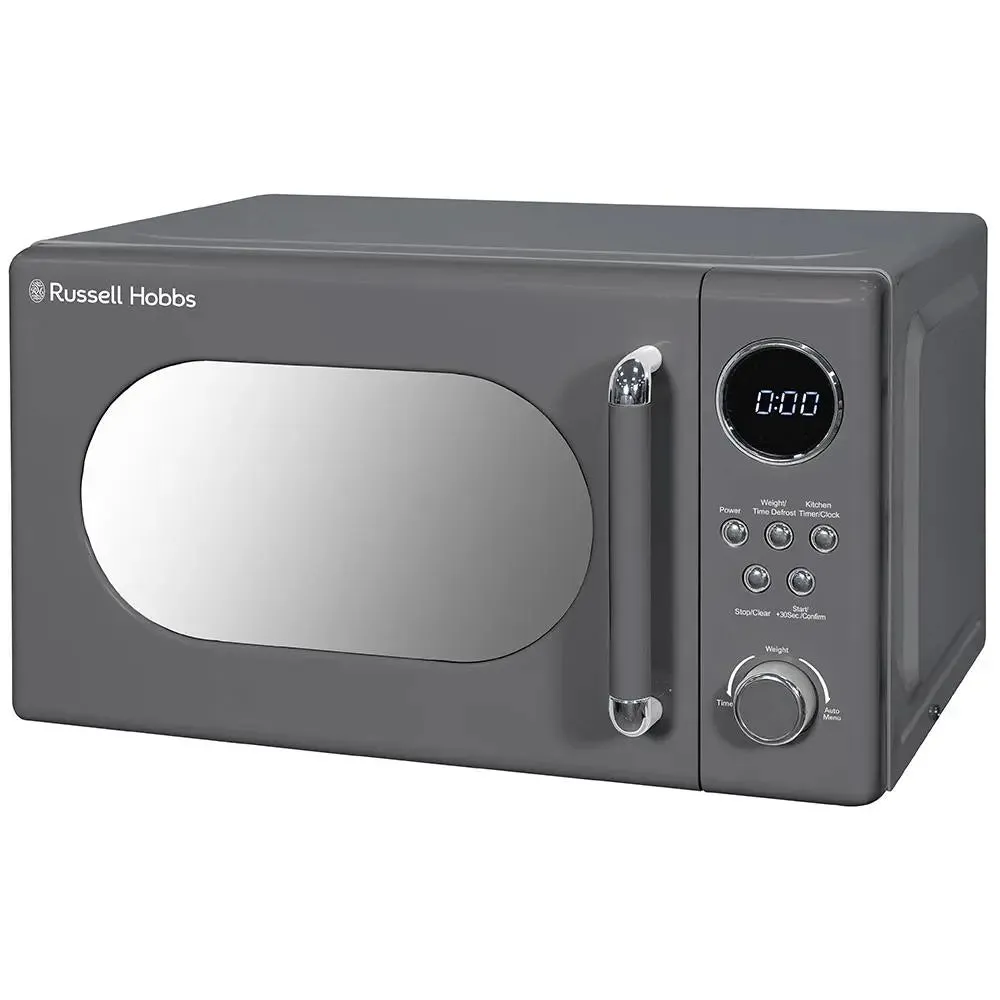 Russell Hobbs RHM2044G Retro 20L Solo Digital Microwave - Grey