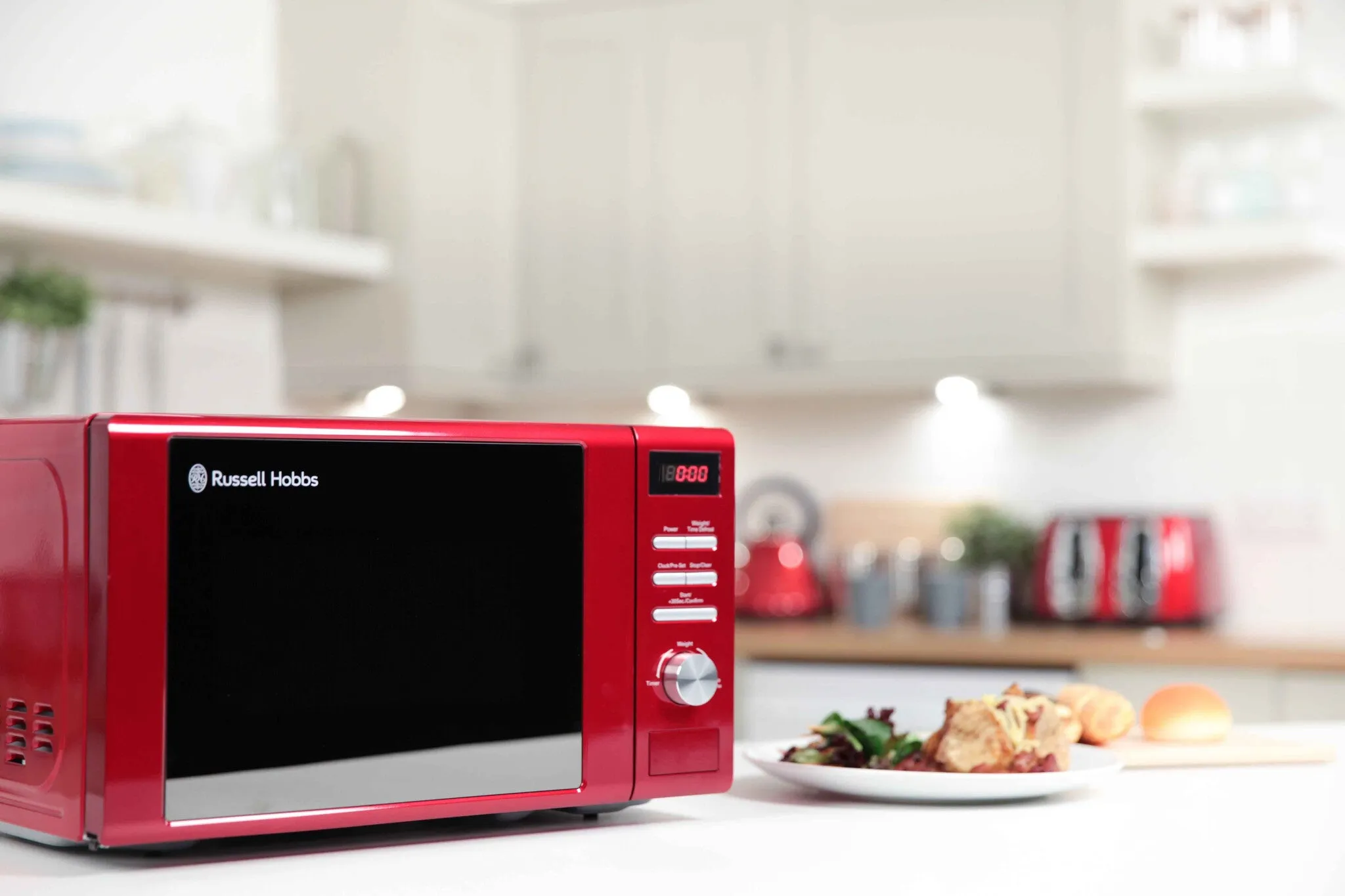 Russell Hobbs RHM2064R microwave Red Solo microwave Countertop 20 L 800 W