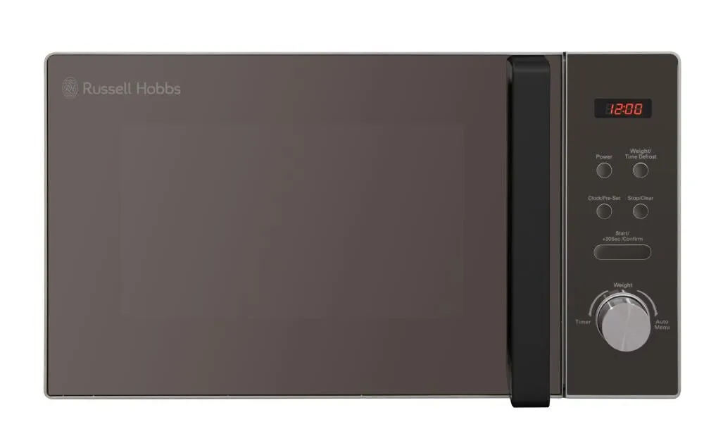 Russell Hobbs RHM2076S microwave Mirror, Silver Solo microwave Countertop 20 L 800 W