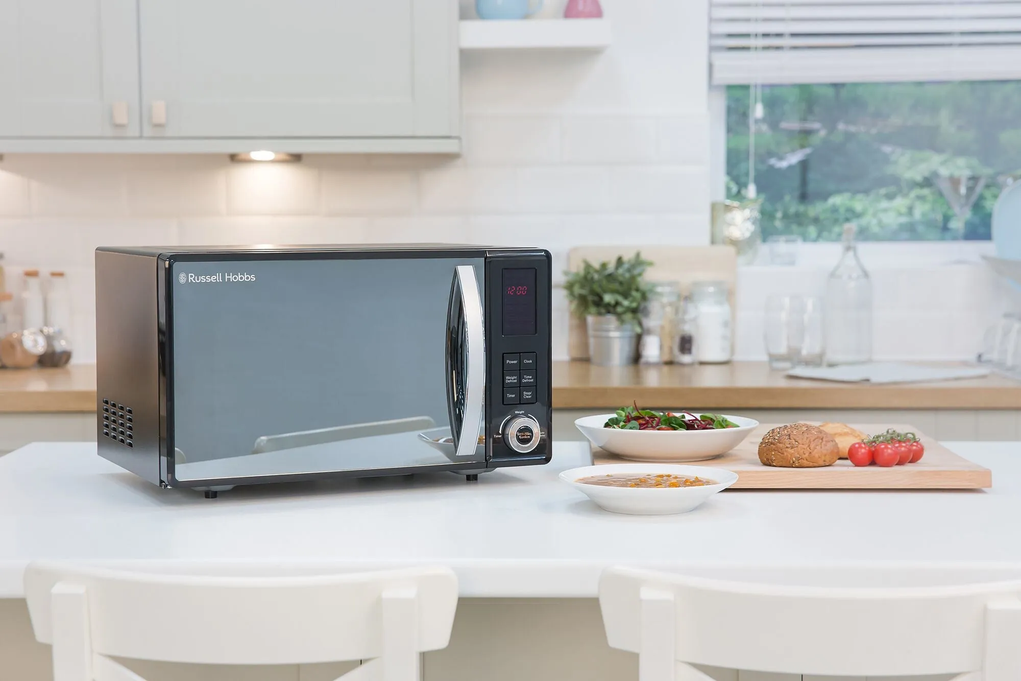 Russell Hobbs RHM2362B-G microwave Black Solo microwave Countertop 23 L 800 W