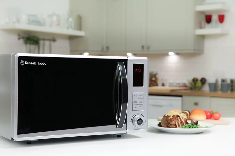 Russell Hobbs RHM2362S microwave Silver Solo microwave Countertop 23 L 800 W