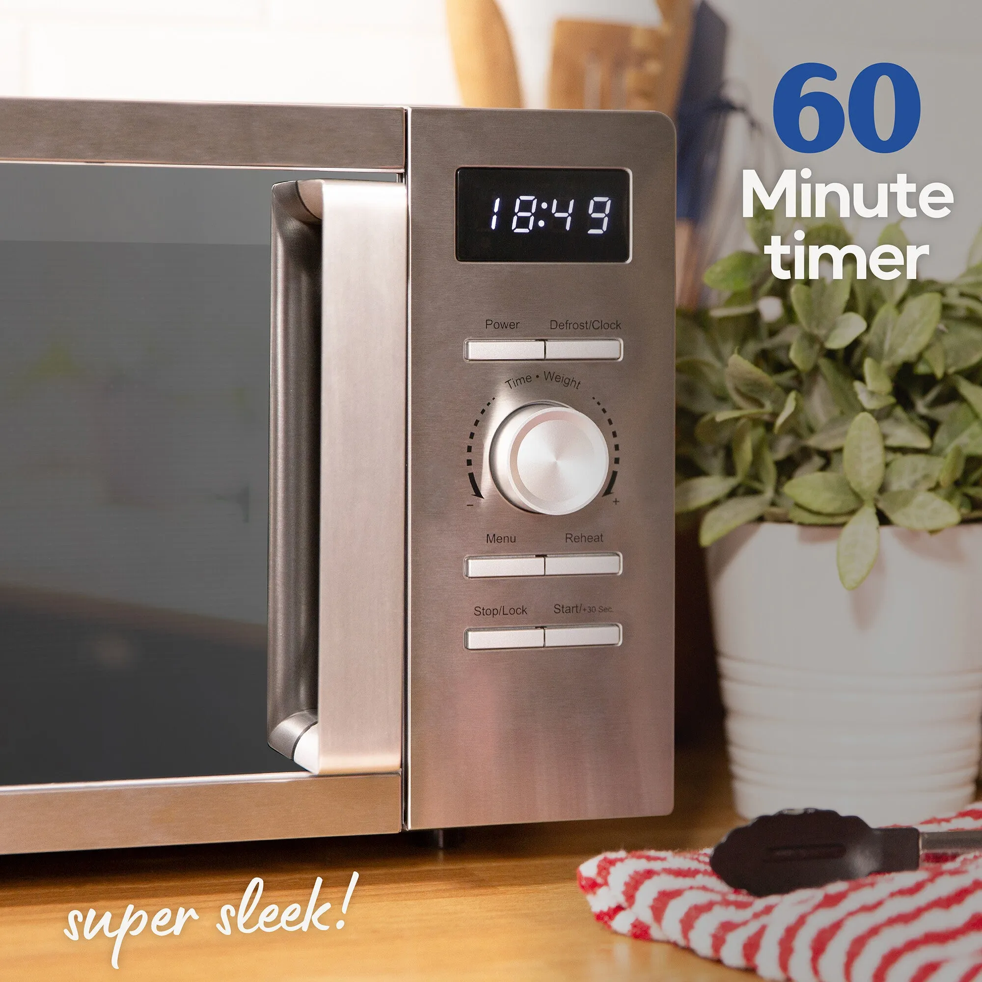 Russell Hobbs RHMD828SS microwave Stainless steel Solo microwave Countertop 20 L 800 W