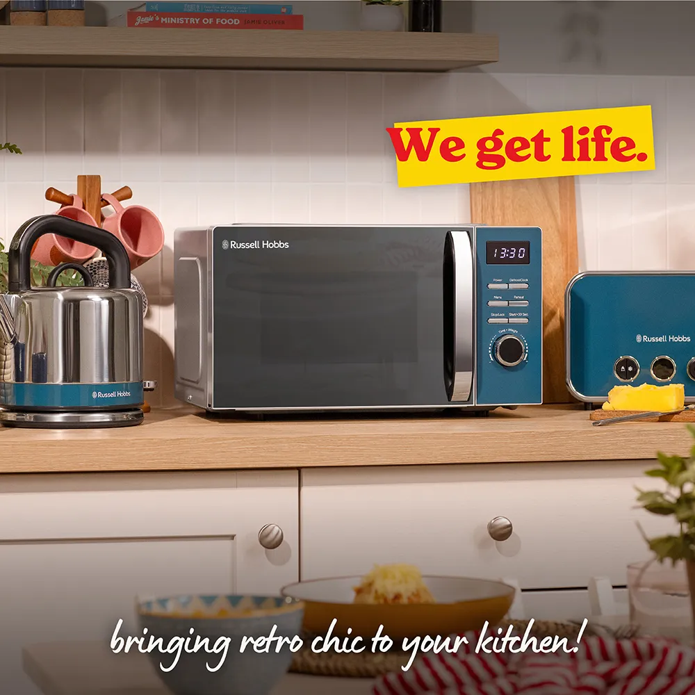 Russell Hobbs RHMD832OB, Distinctions 20L Digital Microwave in Ocean Blue