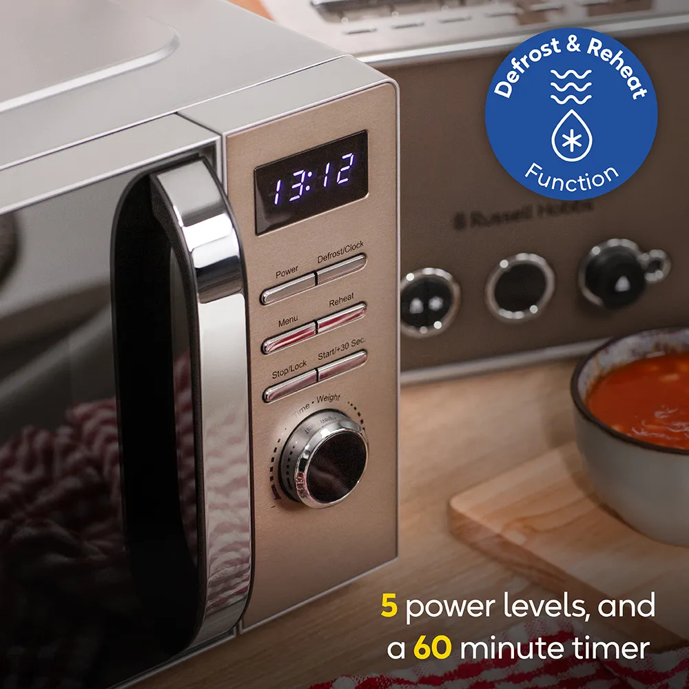 Russell Hobbs RHMD832T, Distinctions 20L Digital Microwave in Titanium