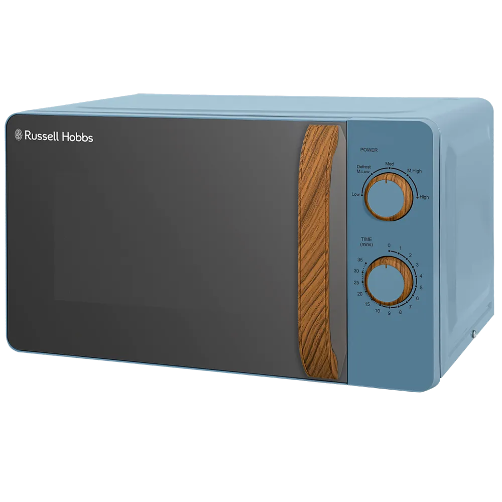 Russell Hobbs RHMM713BL-N Scandi Compact Manual Microwave 17L - Blue