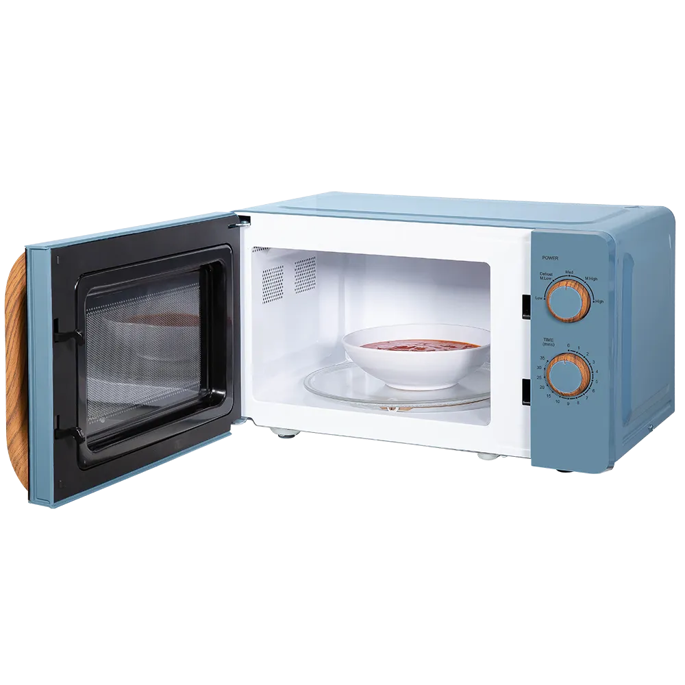 Russell Hobbs RHMM713BL-N Scandi Compact Manual Microwave 17L - Blue
