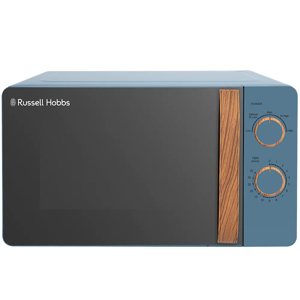 Russell Hobbs RHMM713BL-N Scandi Compact Manual Microwave 17L - Blue