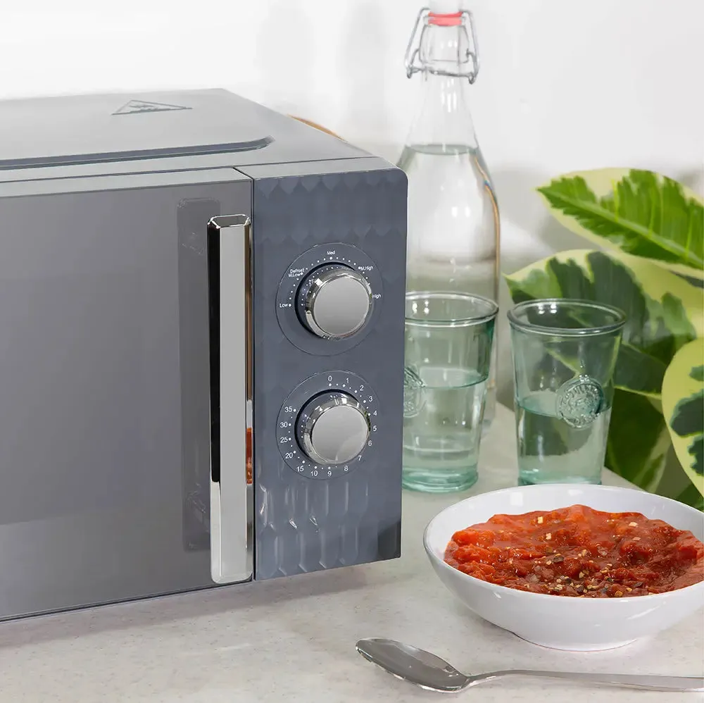 Russell Hobbs RHMM715G 17L Honeycomb Manual Microwave -Grey