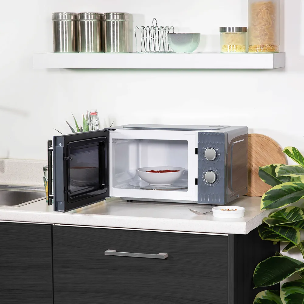Russell Hobbs RHMM715G 17L Honeycomb Manual Microwave -Grey