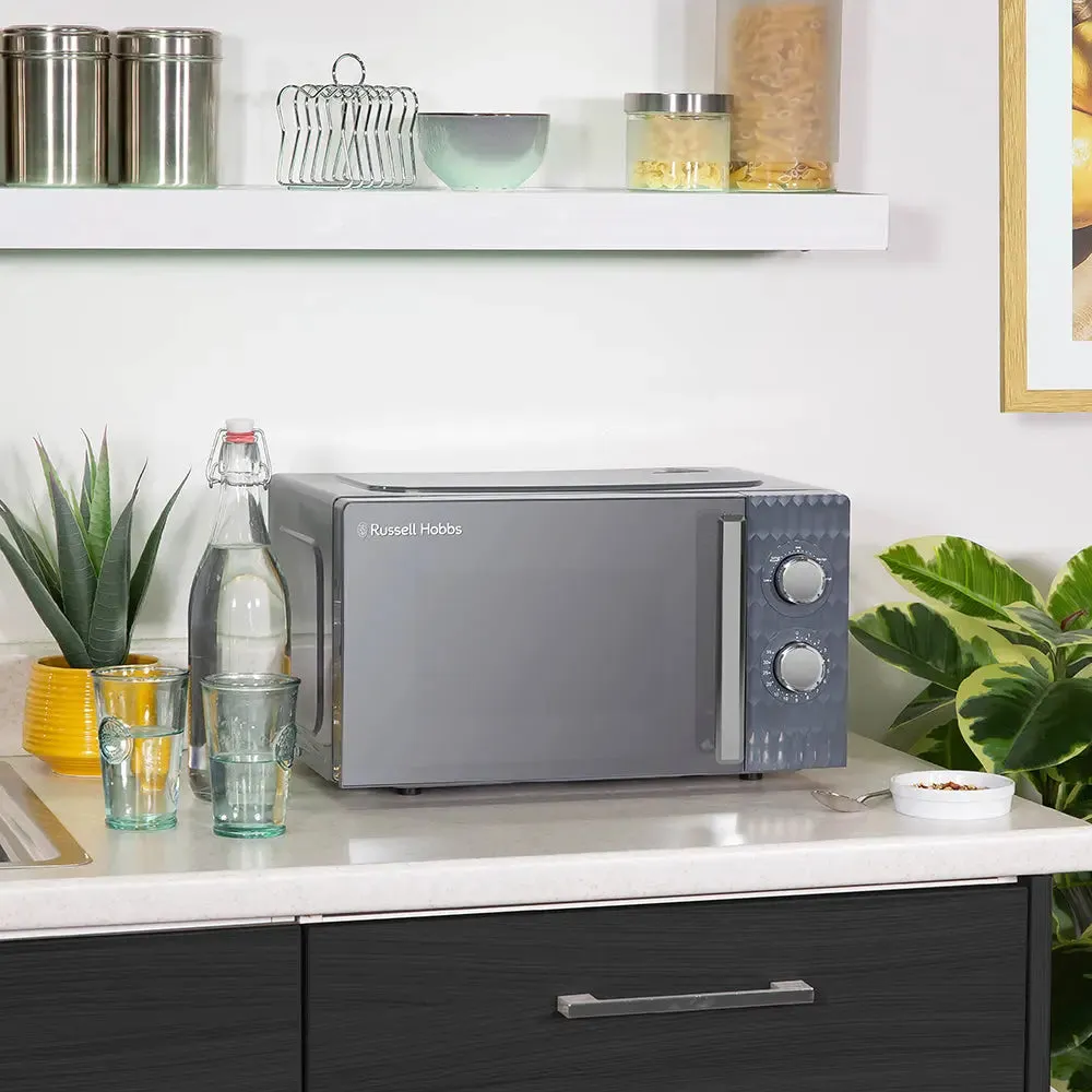 Russell Hobbs RHMM715G 17L Honeycomb Manual Microwave -Grey