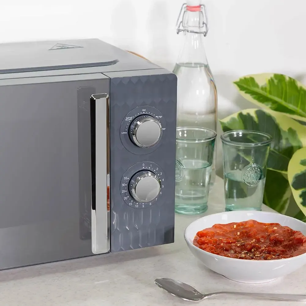 Russell Hobbs RHMM715G 17L Honeycomb Manual Microwave -Grey