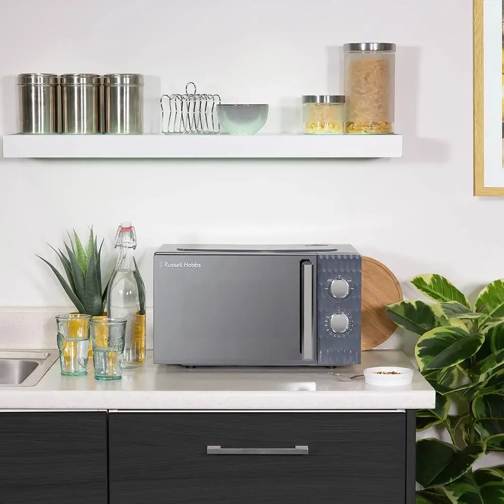 Russell Hobbs RHMM715G 17L Honeycomb Manual Microwave -Grey