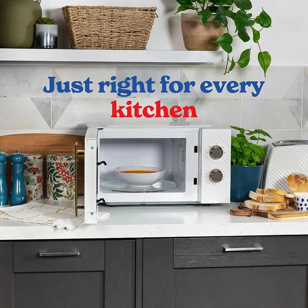 Russell Hobbs RHMM723 17L Manual Groove Microwave -White
