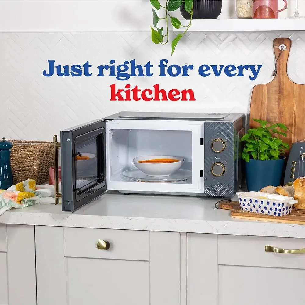 Russell Hobbs RHMM723G 17L Manual Groove Microwave - Grey