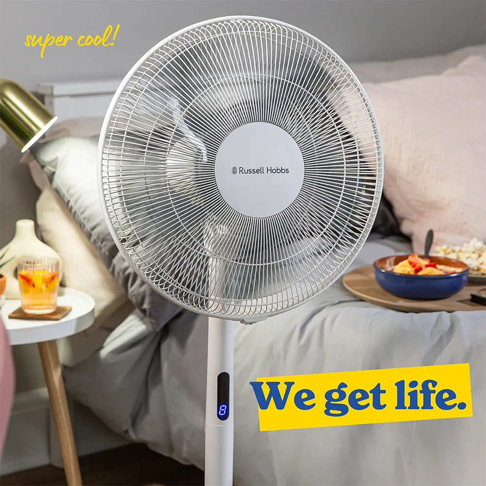 Russell Hobbs RHMPF3IN1 3-in-1 Pedestal Fan in White