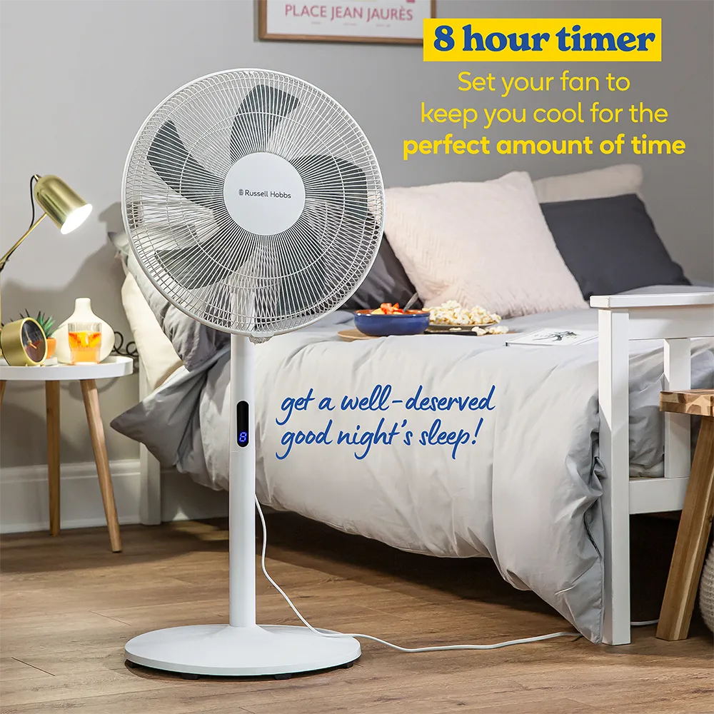 Russell Hobbs RHMPF3IN1 3-in-1 Pedestal Fan in White