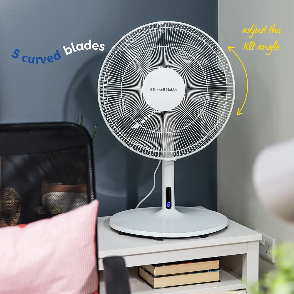 Russell Hobbs RHMPF3IN1 3-in-1 Pedestal Fan in White