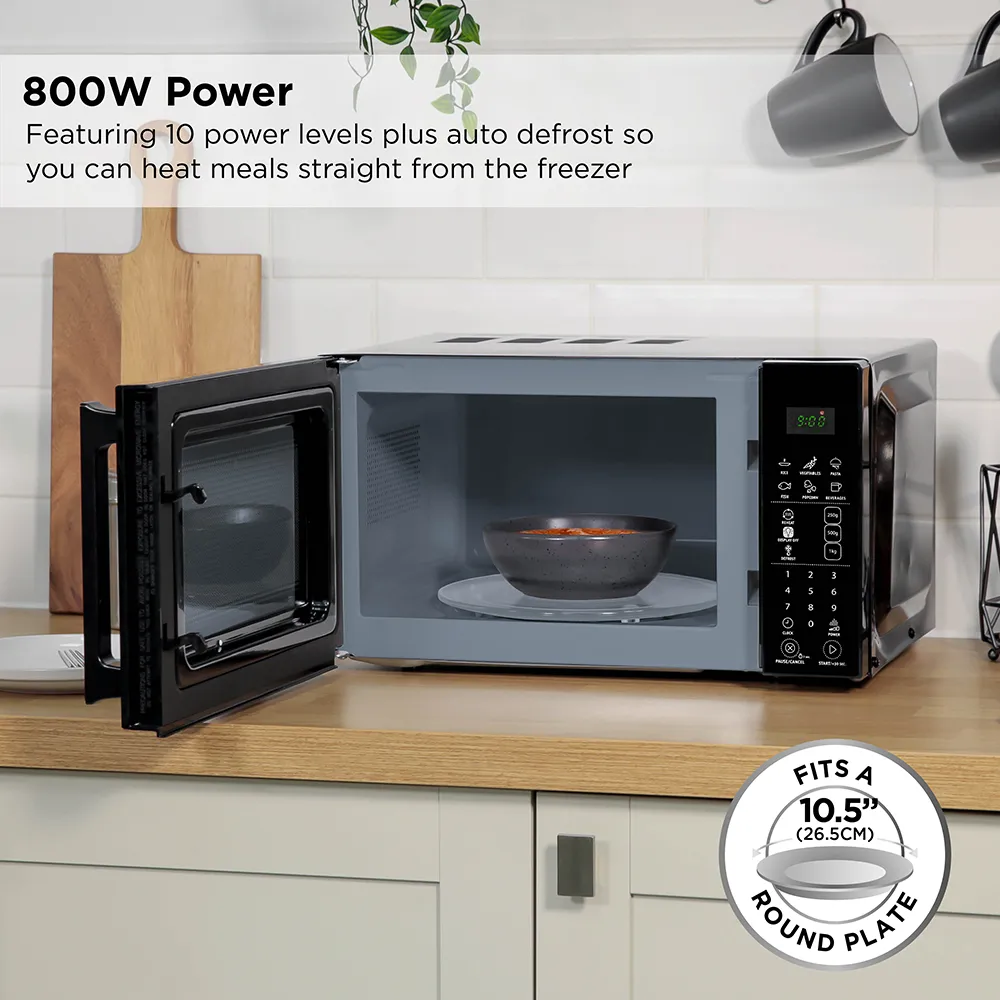 Russell Hobbs RHMT2004B 20L Touch Control Digital Microwave in Black