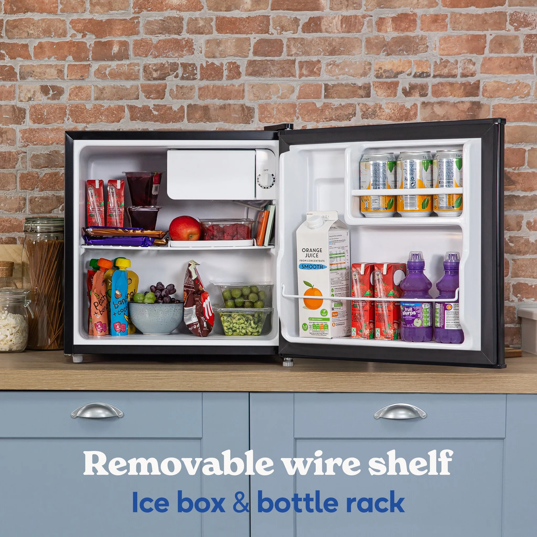 Russell Hobbs RHTTLF1B combi-fridge Freestanding 43 L F Black