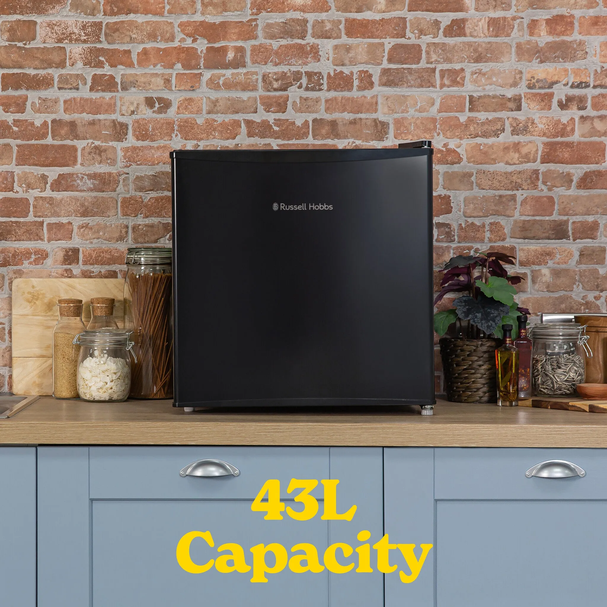 Russell Hobbs RHTTLF1B combi-fridge Freestanding 43 L F Black