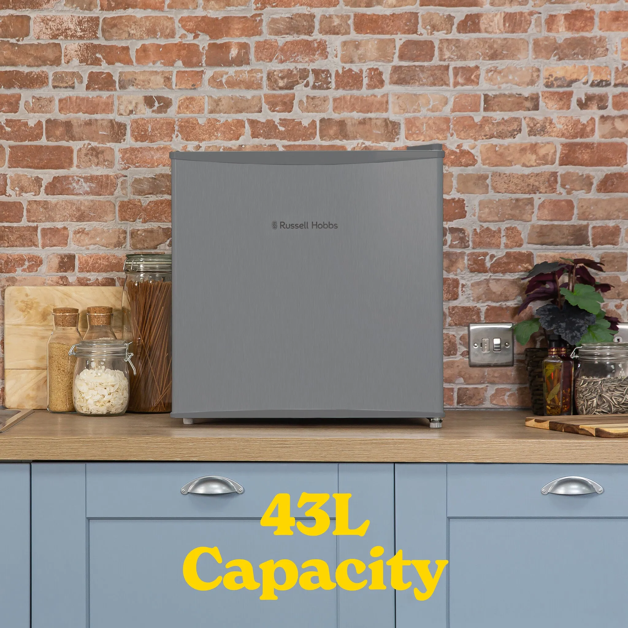 Russell Hobbs RHTTLF1SS combi-fridge Freestanding 43 L F Stainless steel