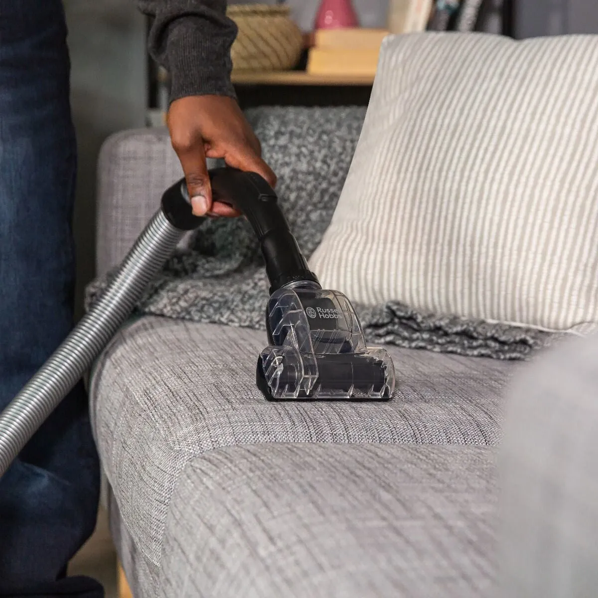 Russell Hobbs RHUV5601 ATHENA2 Pet Bagless 2L 400W Upright Vacuum Cleaner - Grey Purple