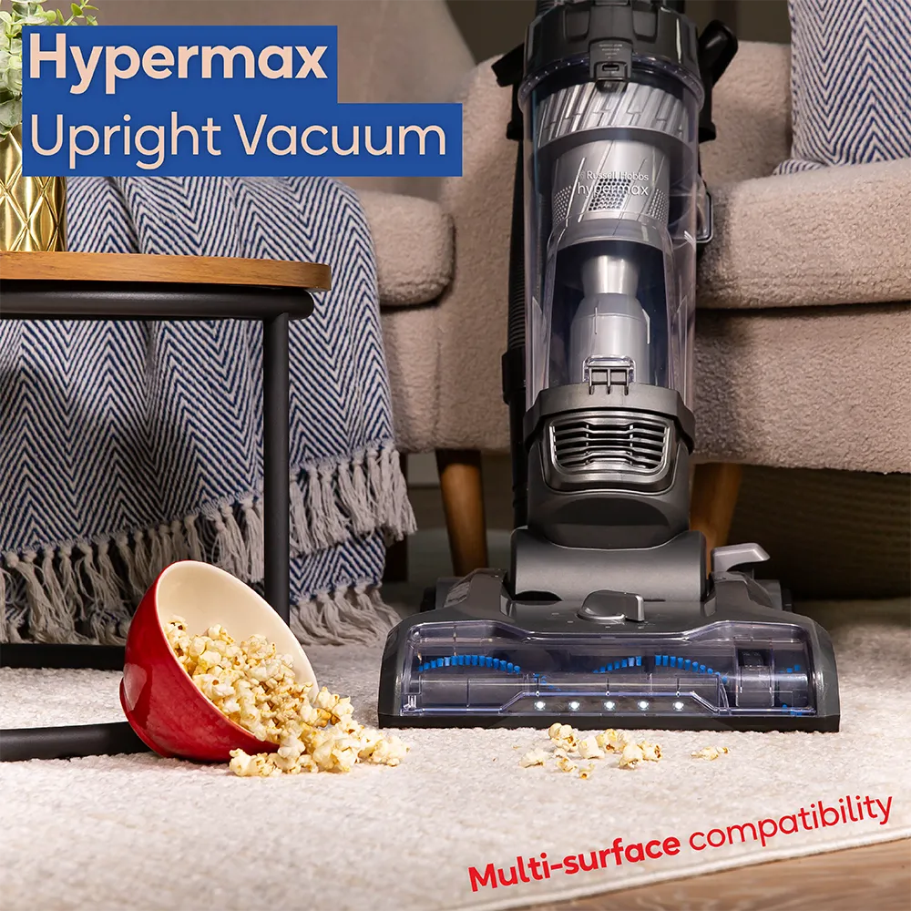 Russell Hobbs RHUV7001 Hypermax Upright Vacuum - Grey & Blue