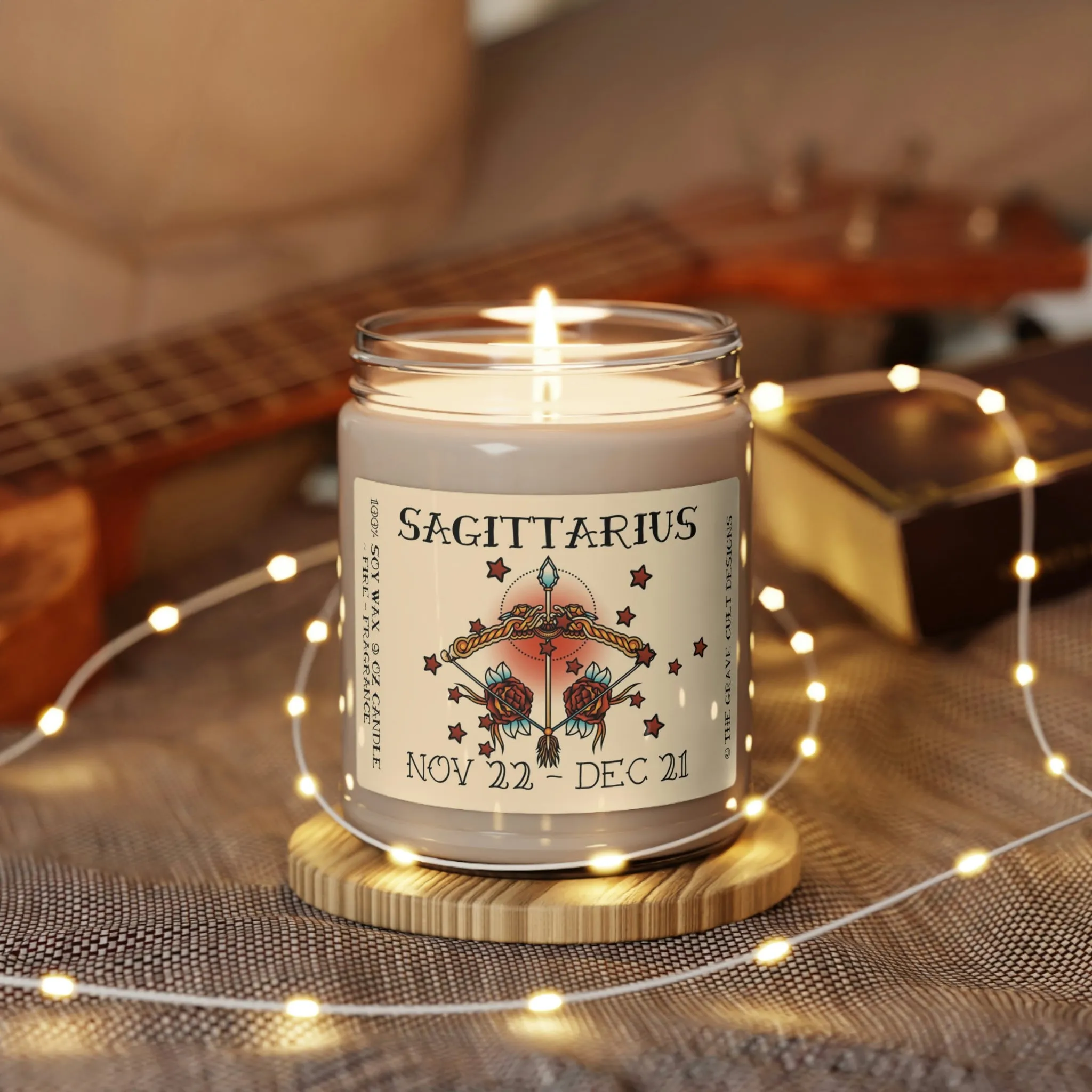 SAGITTARIUS Zodiac Scented Soy Candle, 9oz