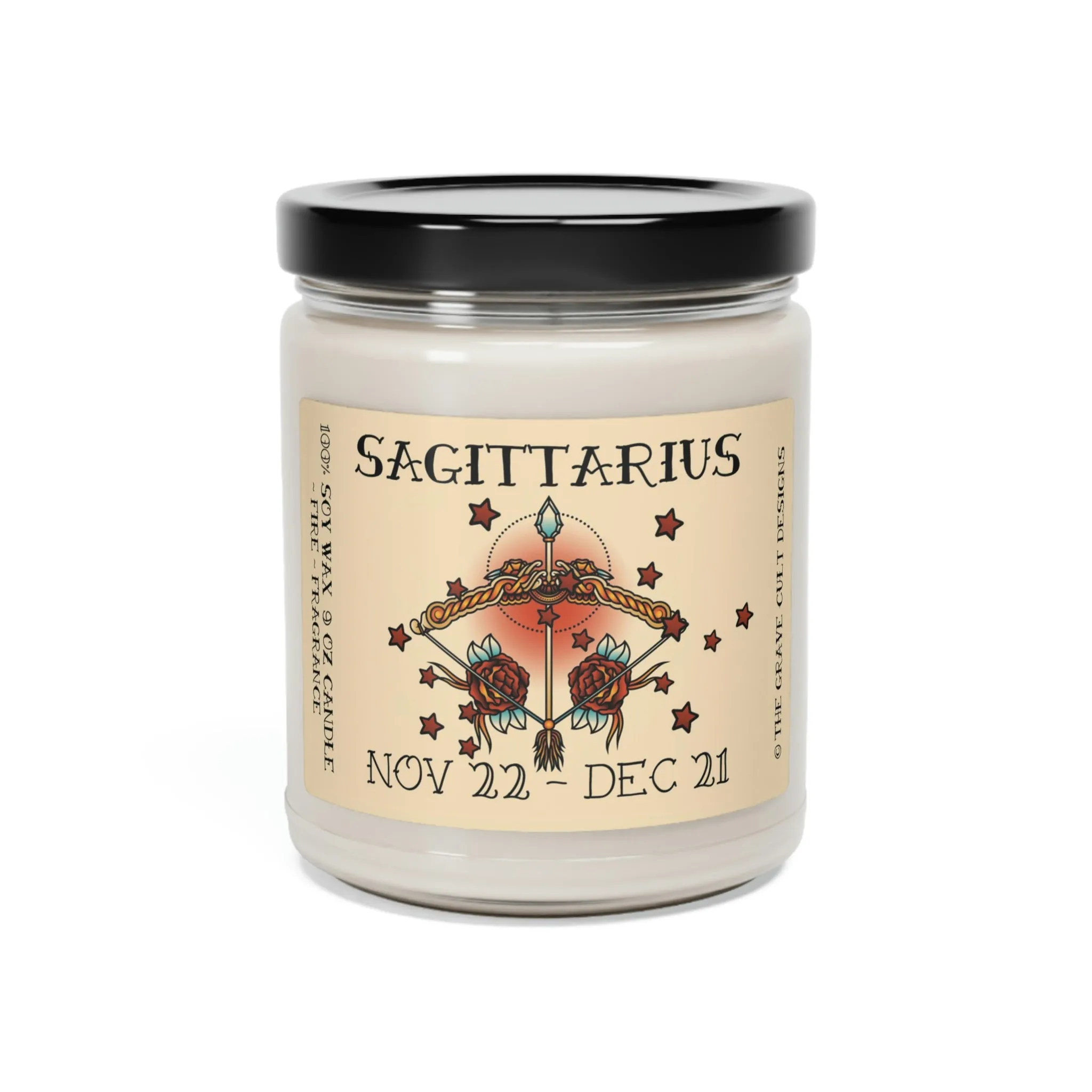 SAGITTARIUS Zodiac Scented Soy Candle, 9oz