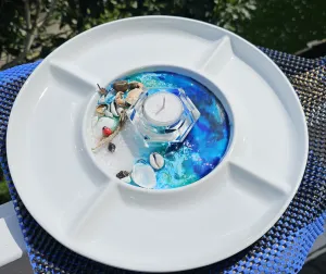 Sale🔥HANDMADE BEACHY SCENE CANDLE HOLDER PLATTER