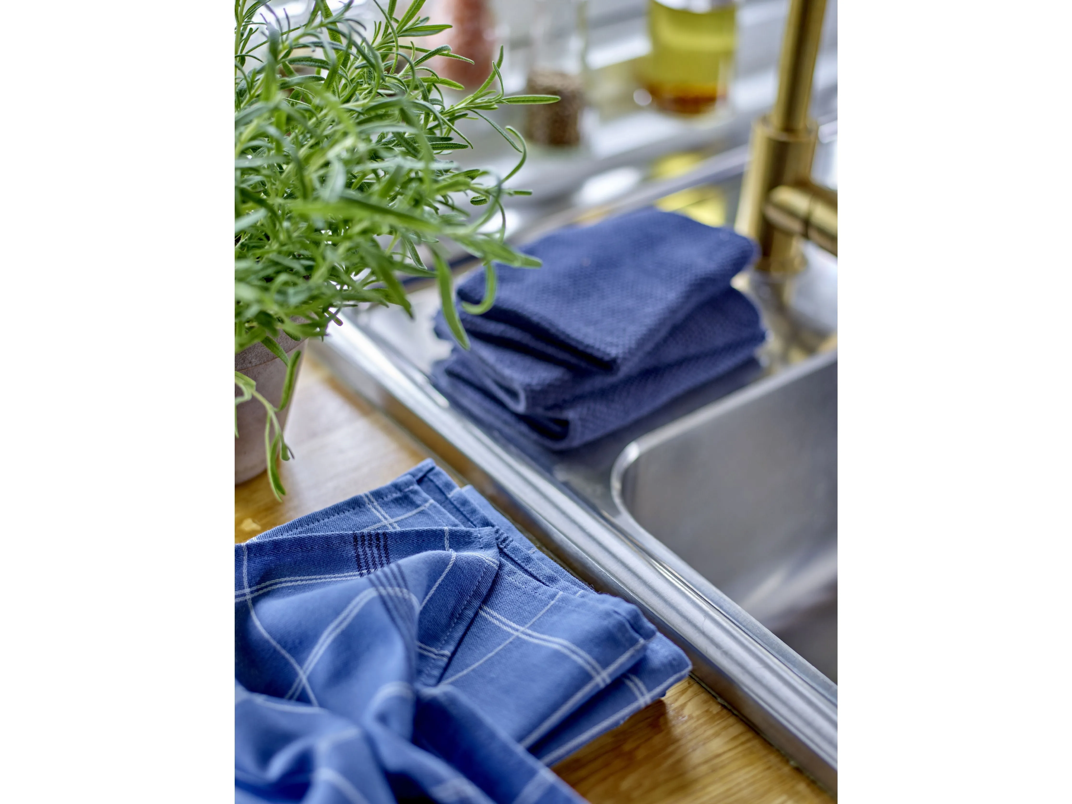 Södahl Minimal Tea Towel 50 X 70 Cm, Blue