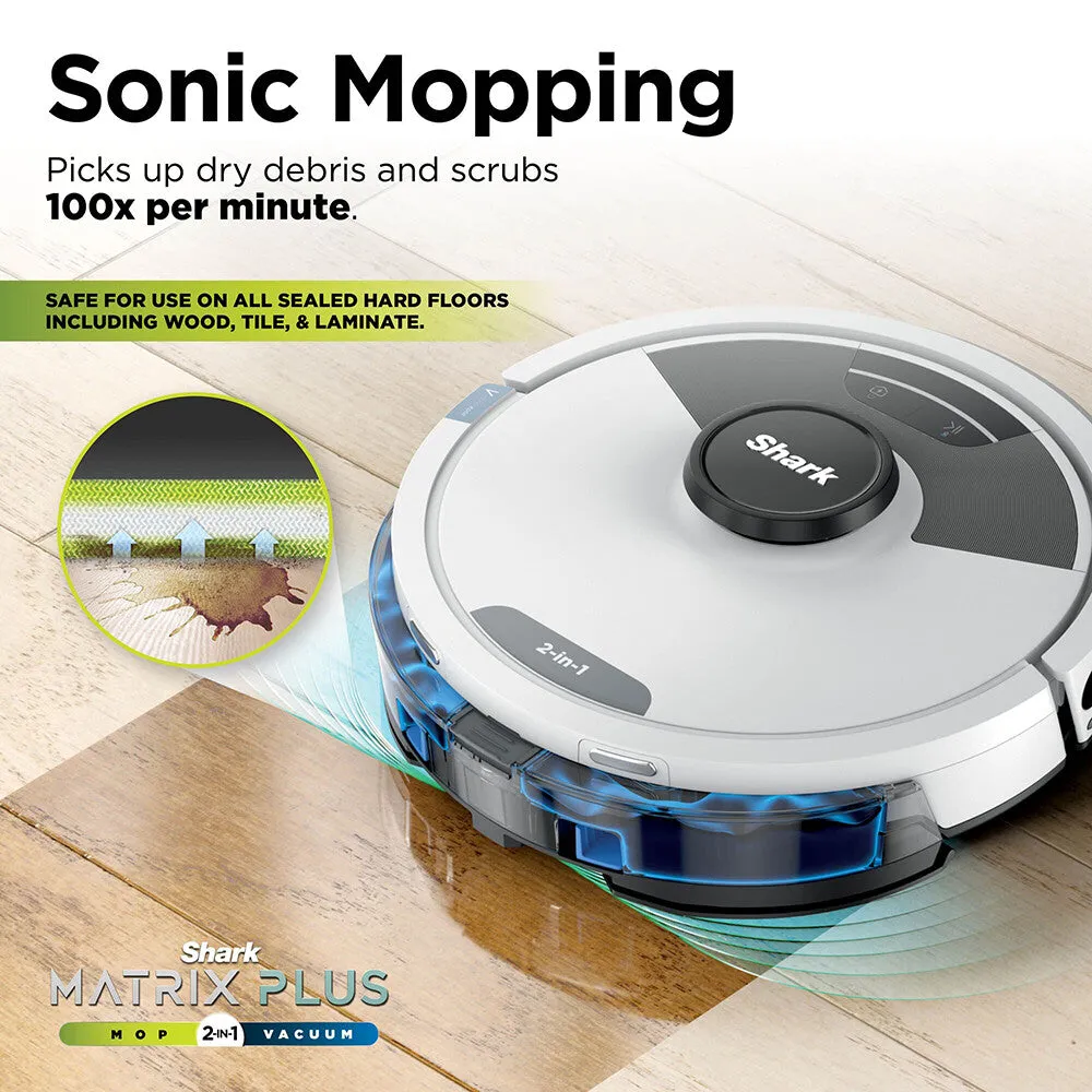 Shark Matrix Plus 2-IN-1 Robot Vacuum & Mop RV2620WDUKWH