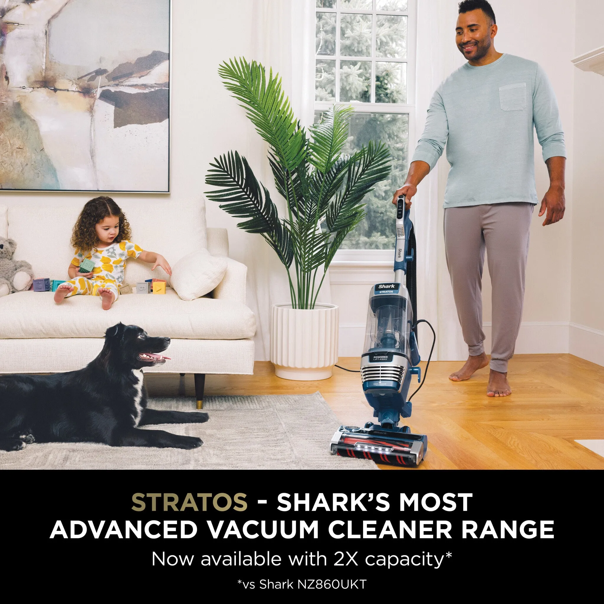 Shark Stratos XL Pet Pro Upright Vacuum Cleaner with Anti Hair Wrap Plus & Anti-Odour