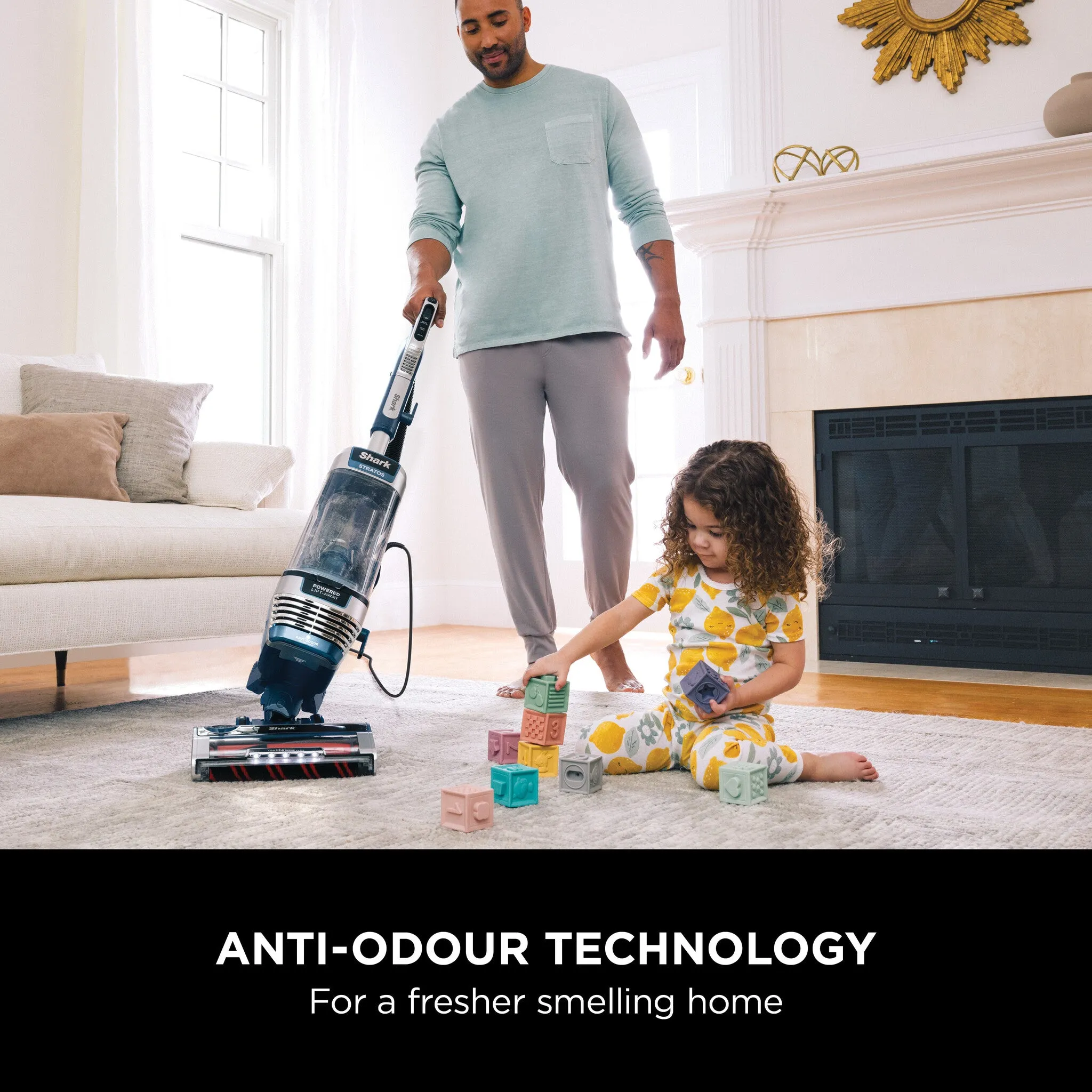 Shark Stratos XL Pet Pro Upright Vacuum Cleaner with Anti Hair Wrap Plus & Anti-Odour