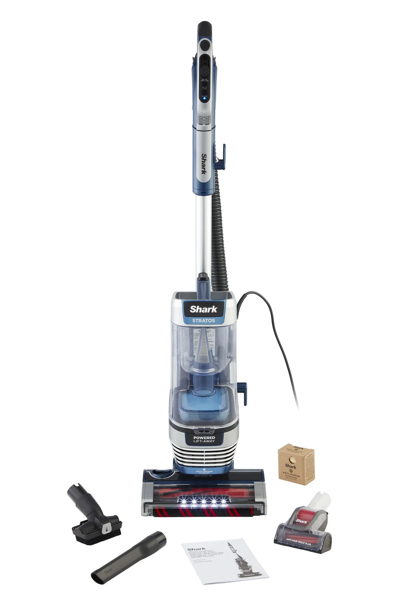 Shark Stratos XL Pet Pro Upright Vacuum Cleaner with Anti Hair Wrap Plus & Anti-Odour