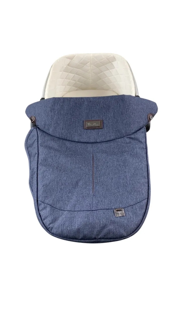 Silver Cross Wave Bassinet Carry Cot, Midnight Blue