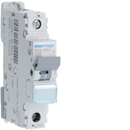 Single Pole 10kA C Curve MCB 6a - 63a