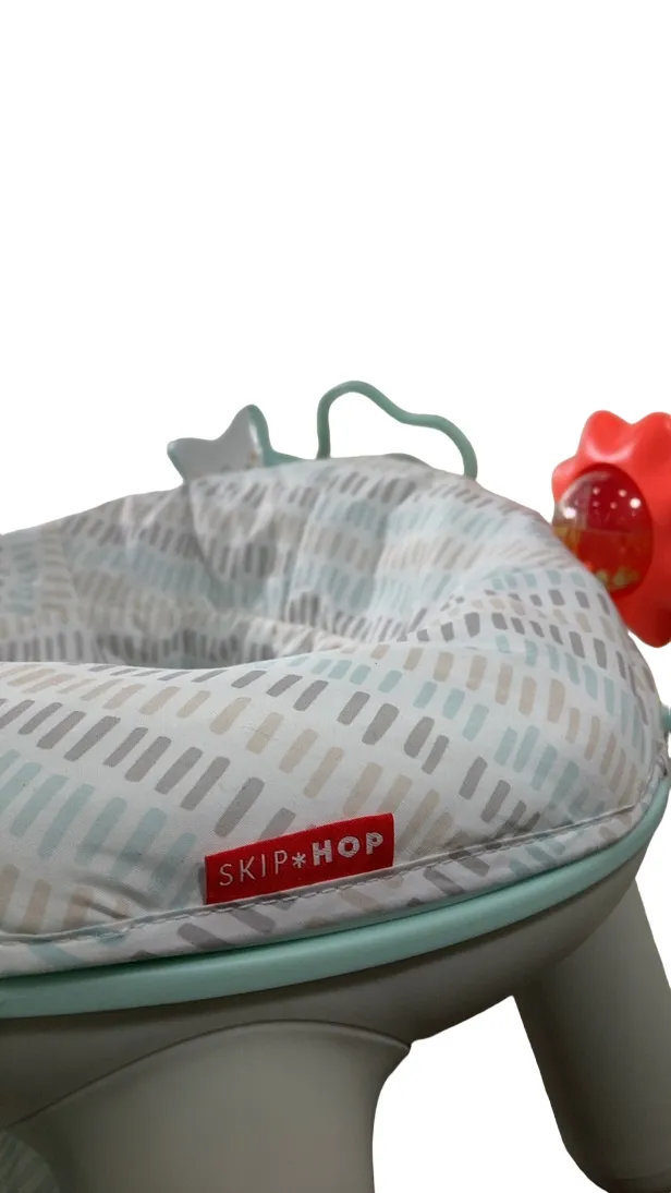 Skip Hop 2-in-1 Sit-up Activity Baby Chair, Silver Lining Cloud