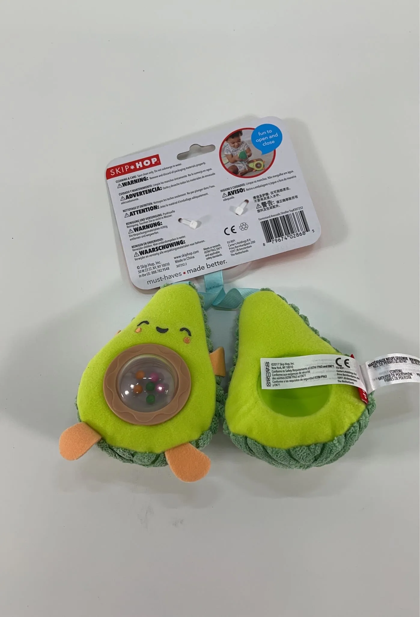 Skip Hop Farmstand Avocado Stroller Toy