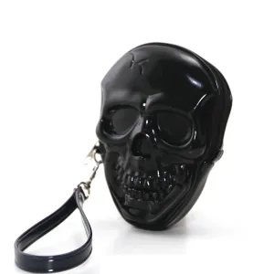 Skull Zippered Wristlet